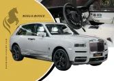 Rolls Royce Cullinan Silver Badge in Chalk Grey Exterior: The Epitome of Opulent Luxury