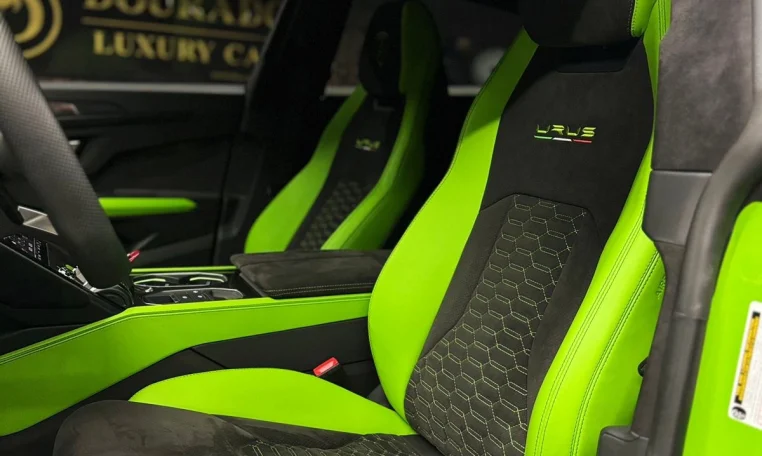Lamborghini Urus Novitec Green Super Car Dealership in Dubai