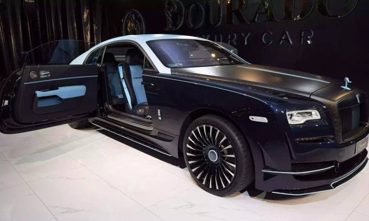 Rolls Royce Wraith Onyx Concept Midnight Sapphire Dealership in Dubai