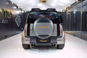 Dubai Land Rover Defender Lumma CLR LD Silicon Silver Matte LUXURY CAR Dealership