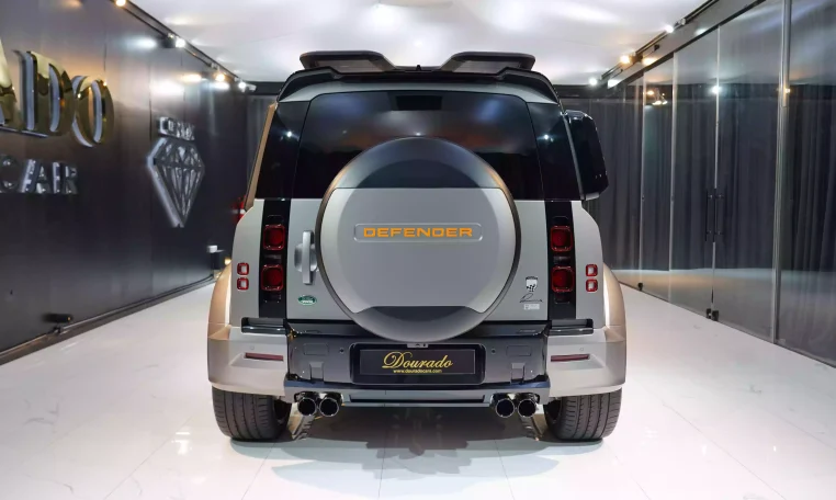 Dubai Land Rover Defender Lumma CLR LD Silicon Silver Matte LUXURY CAR Dealership