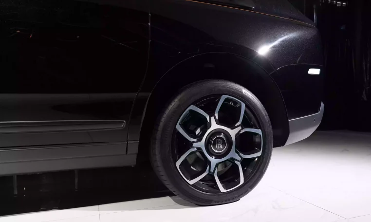 Rolls Royce Cullinan in Diamond Black Dealership in UAE