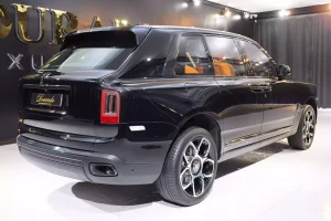 Rolls Royce Cullinan in Diamond Black Dealership in Dubai