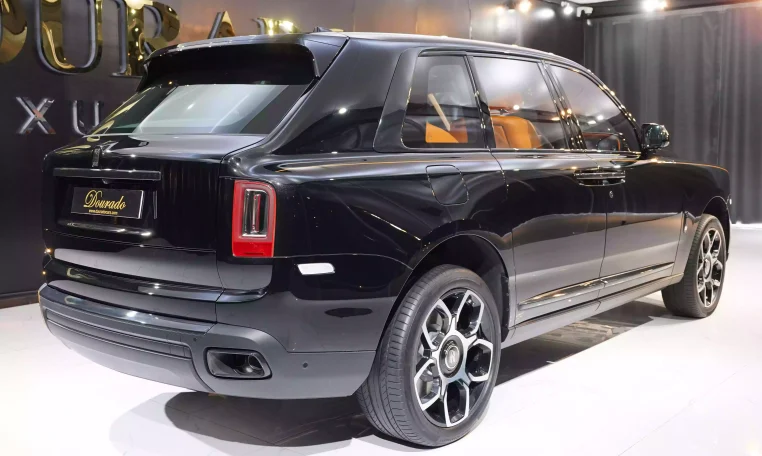 Rolls Royce Cullinan in Diamond Black Dealership in Dubai