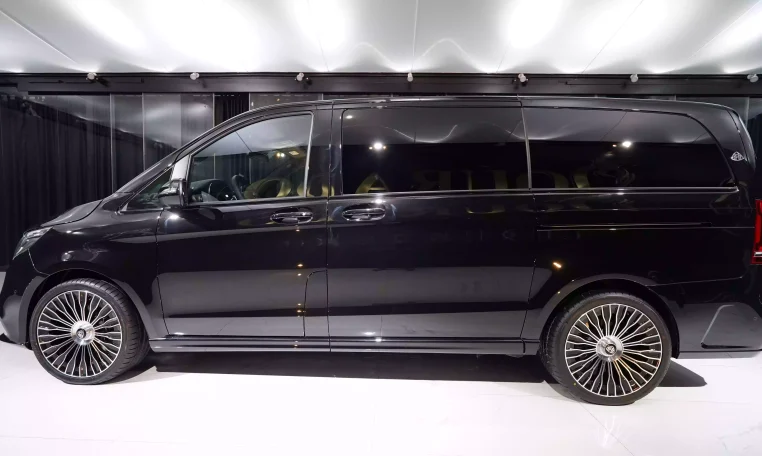 Mercedes-Benz V250D LWB Maybach Kit 2023 Black Dealership in Dubai