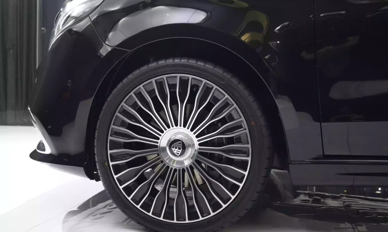 Mercedes-Benz V250D LWB Maybach Kit 2023 Black Super Car Dealership in Dubai