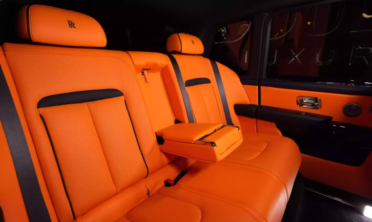 Rolls Royce Cullinan in Diamond Black Car Dealership in Dubai