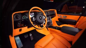 Rolls Royce Cullinan in Diamond Black Exotic Car Dealership in Dubai