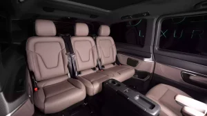Mercedes-Benz V250D LWB Maybach Kit 2023 Black Luxury Car Dealership in Dubai