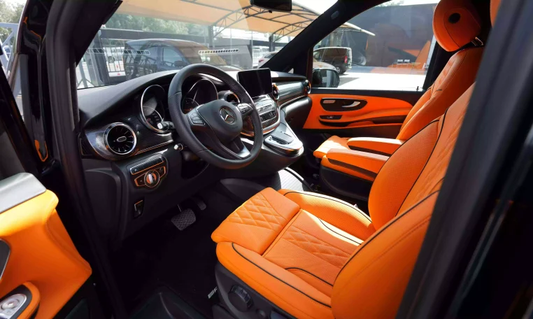 Maybach V-Class Extra LWB 2023 Red Wine & Black luxury van for sale