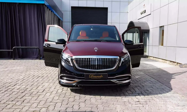 Maybach V-Class Extra LWB Red Wine & Black