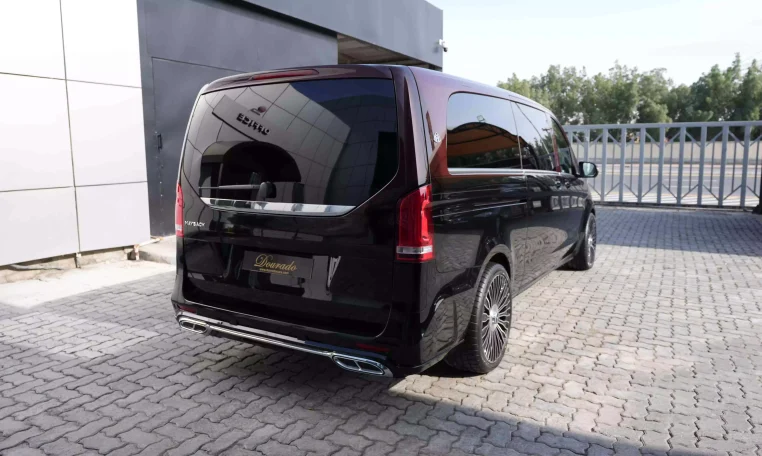 Dubai Maybach V-Class Extra LWB 2023 Red Wine & Black for sale
