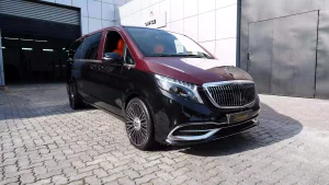Maybach V-Class Extra LWB 2023 Red Wine & Black in UAE