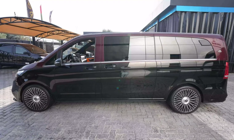 Maybach V-Class Extra LWB 2023 mini van in Red Wine & Black