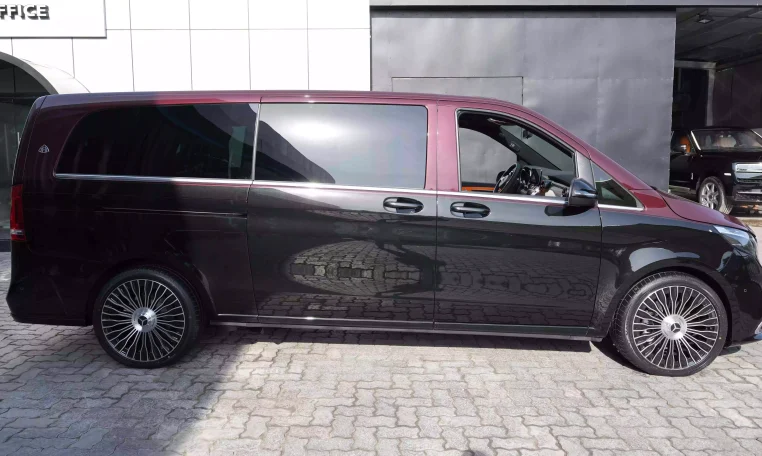 Maybach V-Class Extra LWB 2023 Red Wine & Black exotic mini van