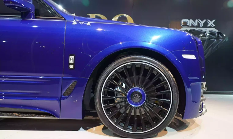 Rolls Royce Cullinan Salamanca Blue Dealership in Dubai