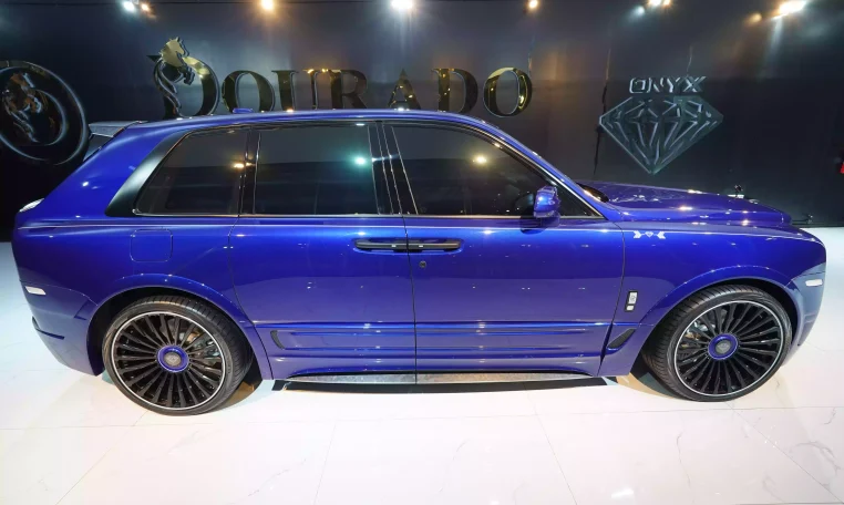 Rolls Royce Cullinan Salamanca Blue Dealership in Dubai UAE