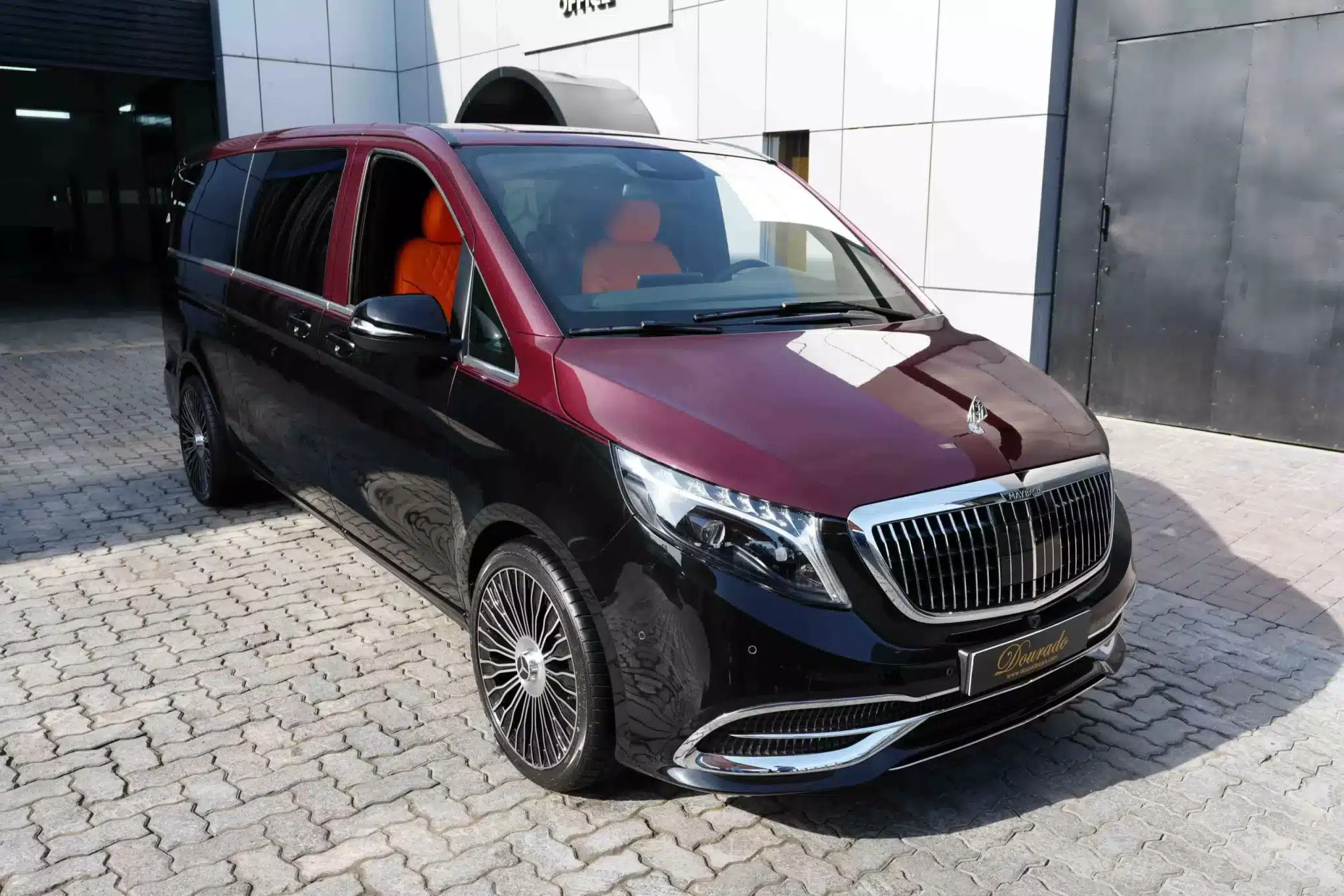 Maybach V-Class Extra LWB 2023 Red Wine & Black for sale in Dubai
