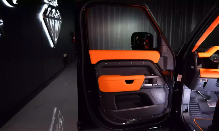 Buy Land Rover Defender 110 P525 Lumma CLR LD in Santorini Black Satin Finish in UAE