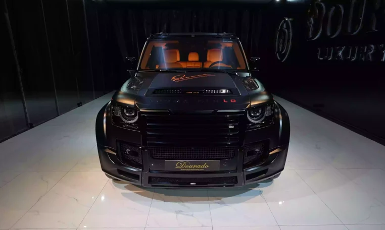 Land Rover Defender 110 P525 Lumma CLR LD in Santorini Black Satin Finish Exotic Car Dealership