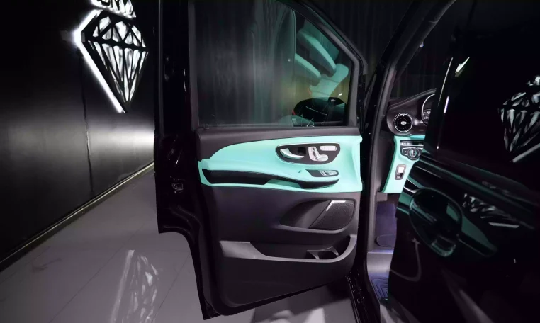 Maybach V Class Long Wheelbase in Obsidian Black & Interior Tiffany Blue mini van for sale