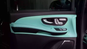 Maybach V Class Long Wheelbase in Obsidian Black & Interior Tiffany Blue mini van