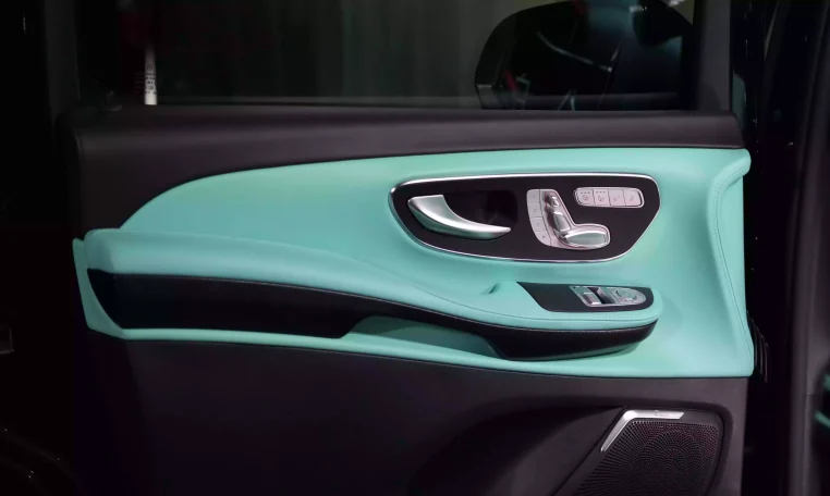 Maybach V Class Long Wheelbase in Obsidian Black & Interior Tiffany Blue mini van