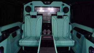 2023 Maybach V Class Long Wheelbase in Obsidian Black & Interior Tiffany Blue