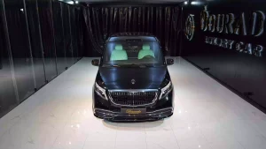 Maybach V Class Long Wheelbase in Obsidian Black & Interior Tiffany Blue exotic car dealers