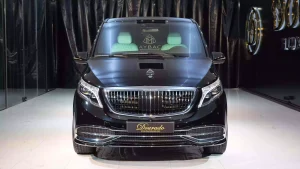 Maybach V Class Long Wheelbase in Obsidian Black & Interior Tiffany Blue for sale
