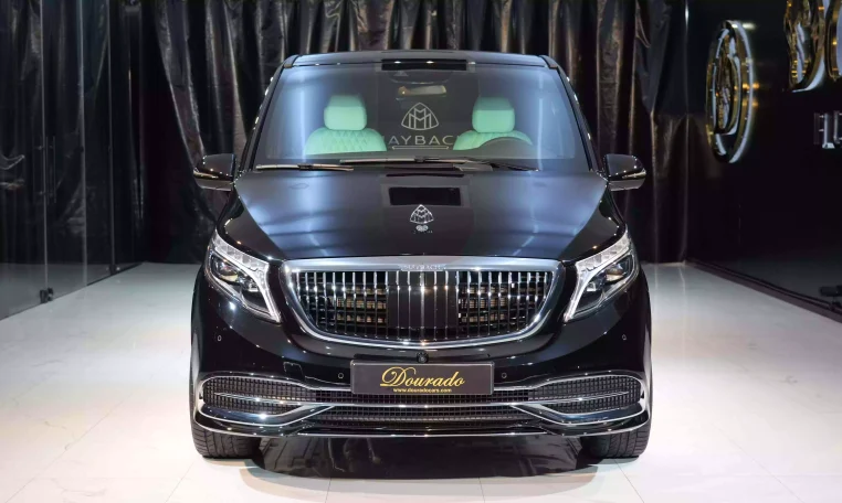 Maybach V Class Long Wheelbase in Obsidian Black & Interior Tiffany Blue for sale