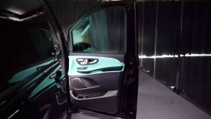 Maybach V Class Long Wheelbase in Obsidian Black & Interior Tiffany Blue exotic car dealers seller Dubai