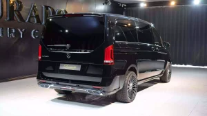 Maybach V Class Long Wheelbase in Obsidian Black & Interior Tiffany Blue dealership Dubai UAE
