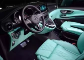 Maybach V Class Long Wheelbase in Obsidian Black & Interior Tiffany Blue exotic mini van for sale