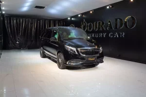 2023 Maybach V Class Long Wheelbase in Obsidian Black & Interior Tiffany Blue for sale in Dubai