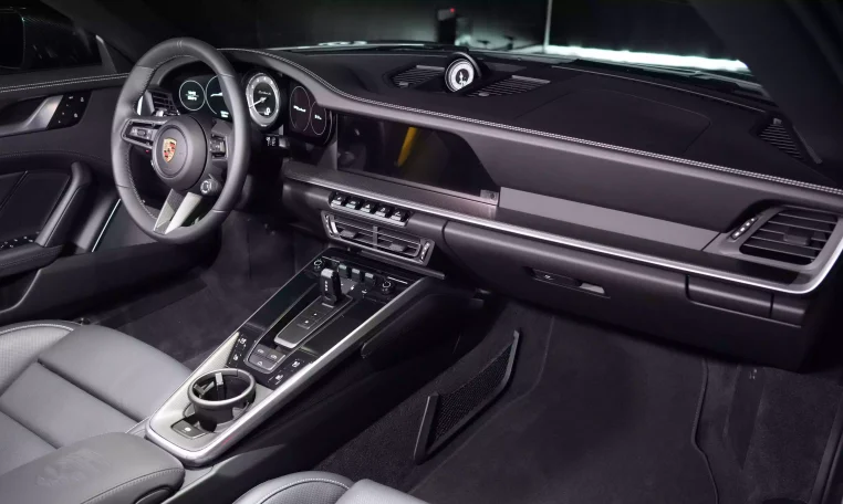 Porsche 911 Turbo S Cabriolet in Crayon & Interior Black