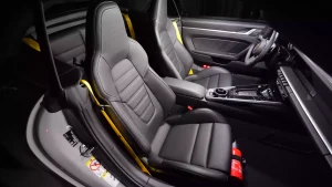 Porsche 911 Turbo S Cabriolet in Crayon & Interior Black