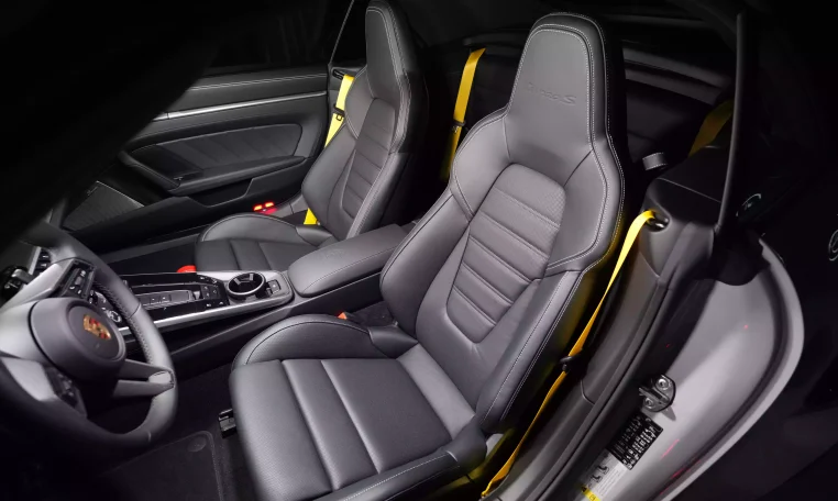 Porsche 911 Turbo S Cabriolet in Crayon & Interior Black