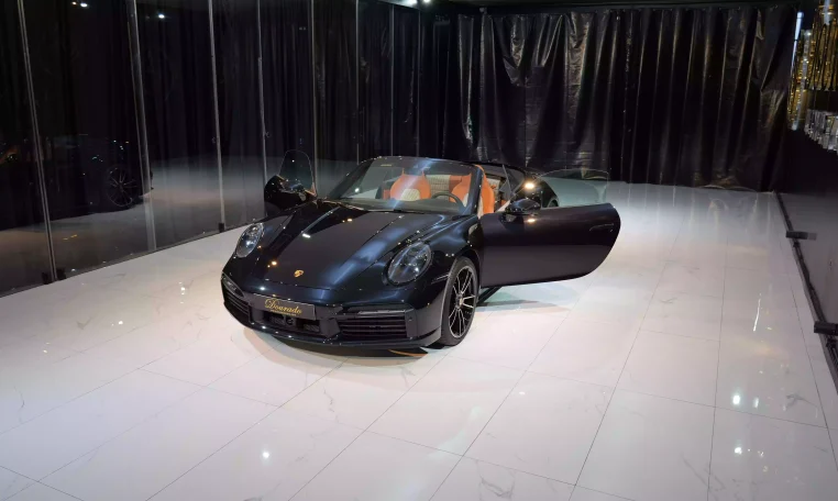 Porsche 911 Turbo S Cabriolet in Jet Black & Interior Heritage Design Package