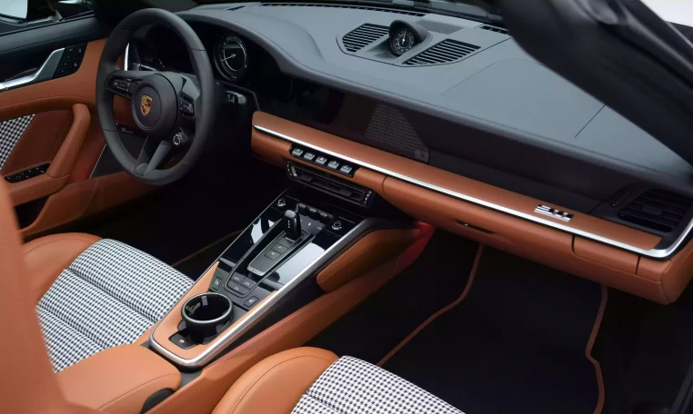 Porsche 911 Turbo S Cabriolet in Jet Black & Interior Heritage Design Package