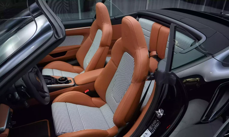 Porsche 911 Turbo S Cabriolet in Jet Black & Interior Heritage Design Package