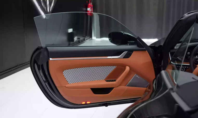 Porsche 911 Turbo S Cabriolet in Jet Black & Interior Heritage Design Package