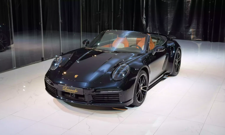 Porsche 911 Turbo S Cabriolet in Jet Black & Interior Heritage Design Package