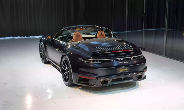 Porsche 911 Turbo S Cabriolet in Jet Black & Interior Heritage Design Package