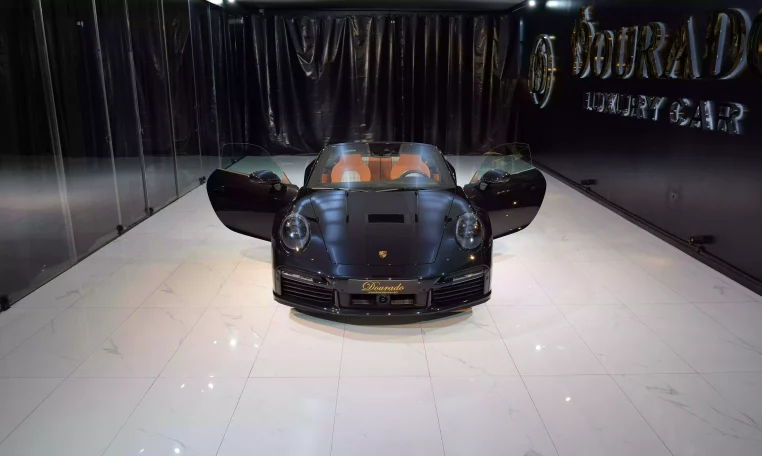 Porsche 911 Turbo S Cabriolet in Jet Black & Interior Heritage Design Package