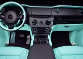 Rolls Royce Cullinan Onyx Concept in Diamond Black & Interior Mint Green Car Dealership in Dubai UAE