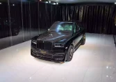 Rolls Royce Cullinan Onyx in Diamond Black & Interior Mint Green Exotic Car for Sale in Dubai