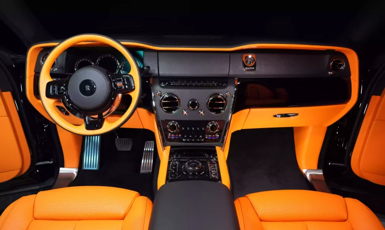 Rolls Royce Cullinan Onyx Concept in Diamond Black Exotic Car Dealership in Dubai