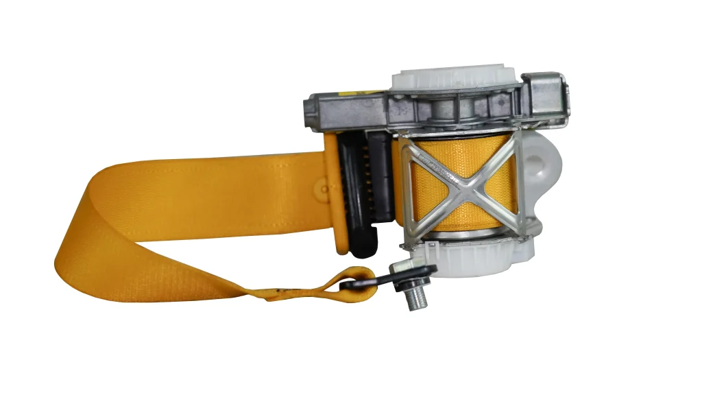 Ferrari 812 Retracting Front Seat Belt Left Side Silver & Yellow OEM 34054703 for sale in dubai-1