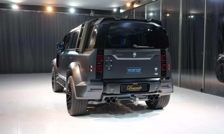 Land Rover Defender 110 P400 Lumma CLR LD in Carpathian Grey Matte Luxury car dealership Dubai